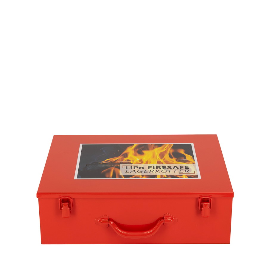 LFS-02-2-G LiPo Firesafe mit 2 quer Trennungen mit Griffen 450 x 380 x 135