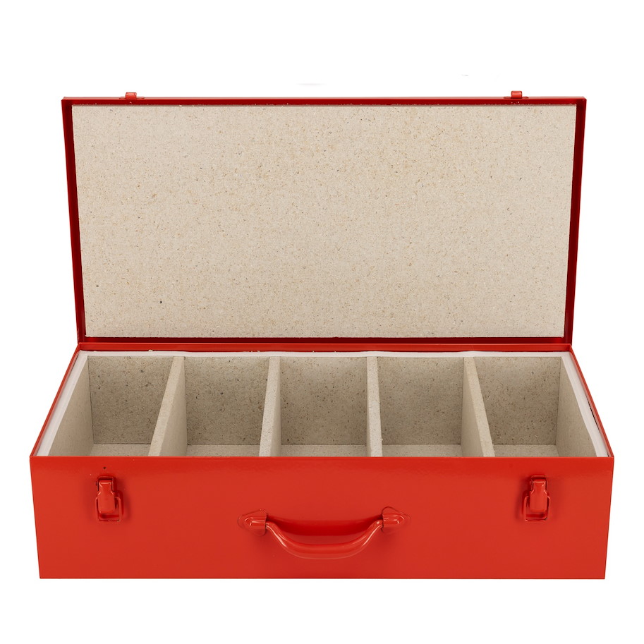 LFS-03-G LiPo Firesafe mit 4 quer Trennungen mit Griffen 620 x 340 x 160